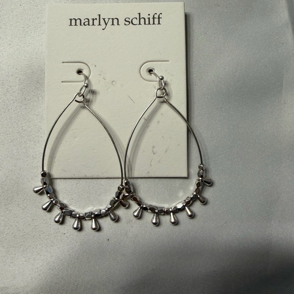 Marlyn schiff silver dangle earrings